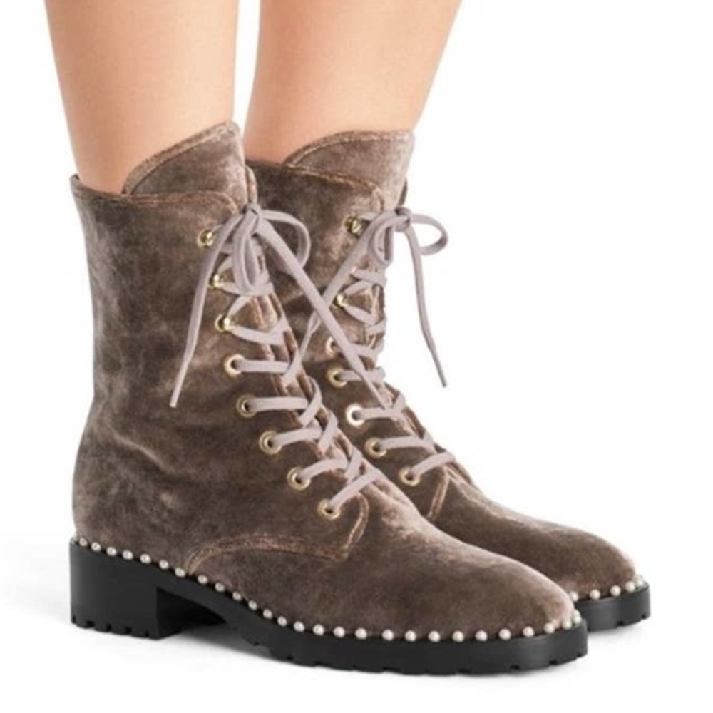 Stuart Weitzman Allie boot in Desert Rose